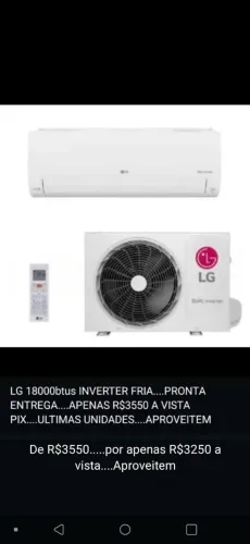 Ar condicionado  18000btus LG na Caixa PRONTA ENTREGA