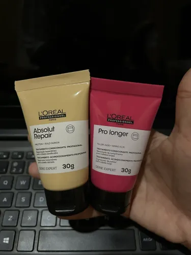 Miniaturas loreal absolut repair gold quinoa + loreal pro longer 