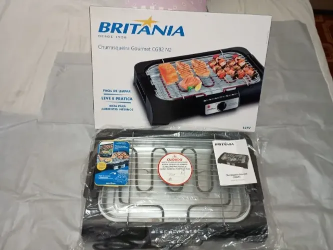 CHURRASQUEIRA GOURMET CGB2 N2 127V BRITANIA - NOVA NA CAIXA