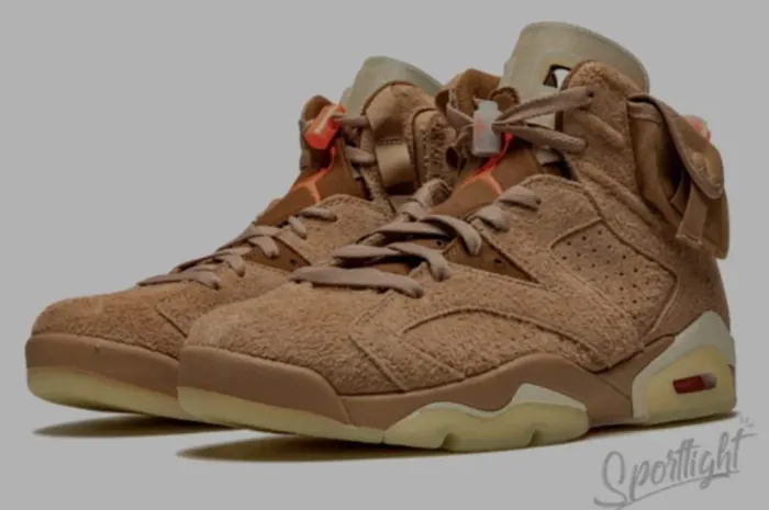 Tênis Nike Air Jordan 6 Retro Travis Scott Cactus Jack 'British Khaki'