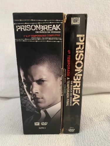 Box DVD - Prison Break  1, 2 e 4 Primeiras Temporadas ? Originais ? Zero Detalhes