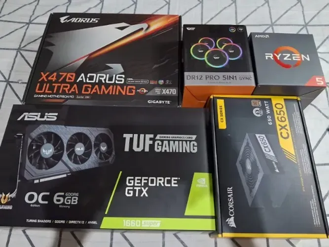 Computador Ryzen 2600x + ASUS GTX 1660 SUPER + 32GB + AORUS X470