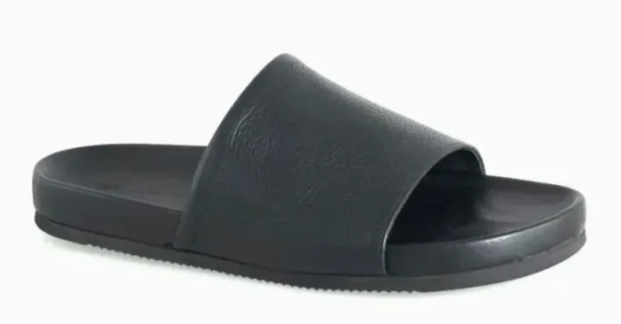 Chinelo Anatomic Gel 43 Preto Couro Novo