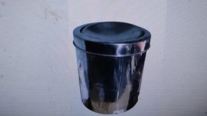 Lixeira inox tampa basculante 3,5L Brinox