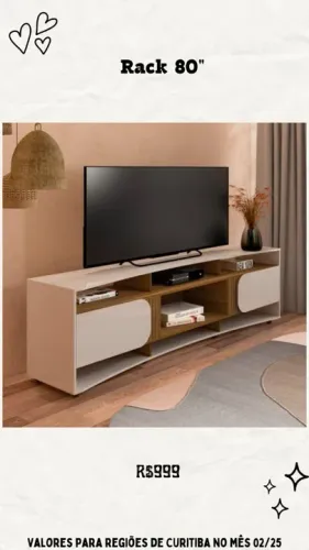 Promoção Rack 80'' - 08/02  