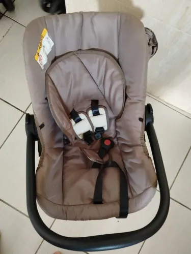 Galzerano, Bebê Conforto Grid Preto Cappuccino (0 a 13 kg) 