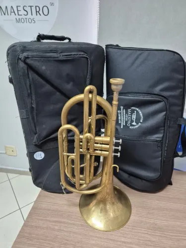 Trombonito BM Sib com Bocal e 2 Capas - 10X no cartão - Envio p/ todo Brasil