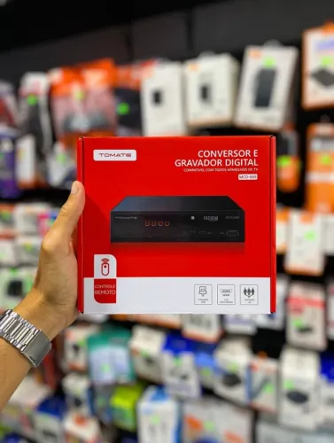 Conversor Digital TOMATE MCD-888 FULL HD - Gravador, Saída HDMI e USB!