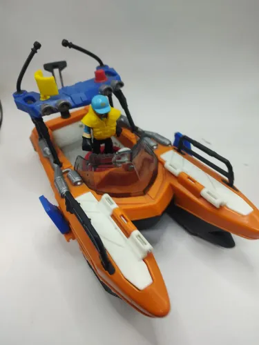 Barco imaginext lancha de resgate (usado)