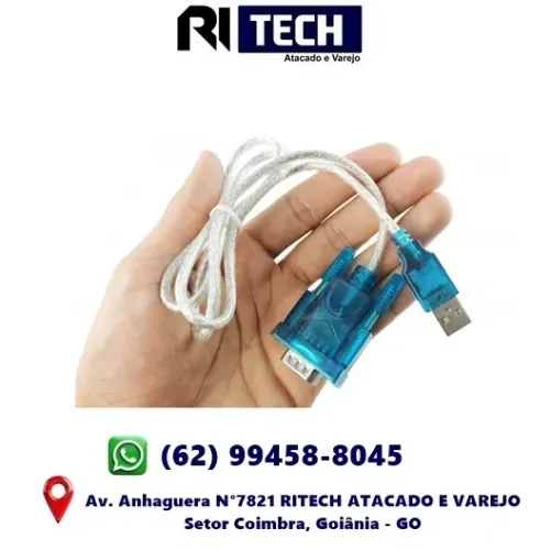 Cabo Conversor USB Serial RS-232 DB9 Impressora Scanner 