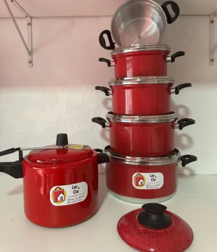 Jogos de panelas completo com panela de pressão