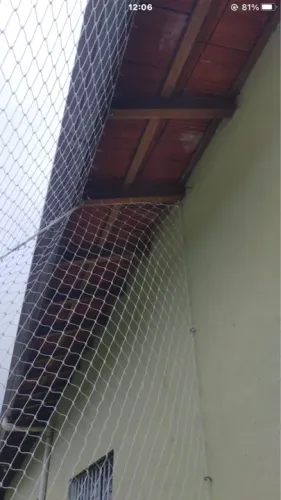 Rede de proteção para muro