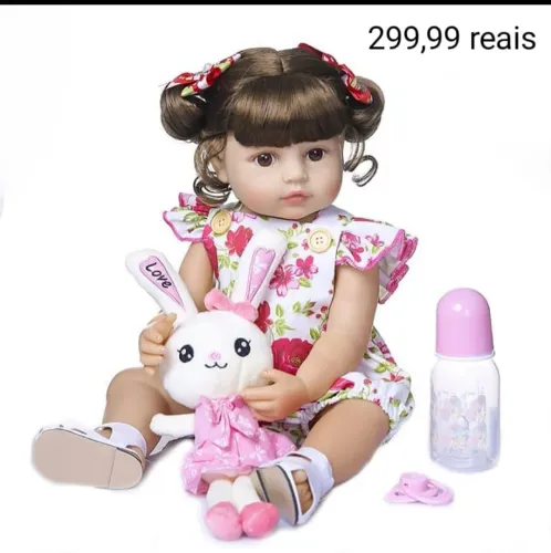 Boneca Reborn Bebê Realista  - Acessórios inclusos 