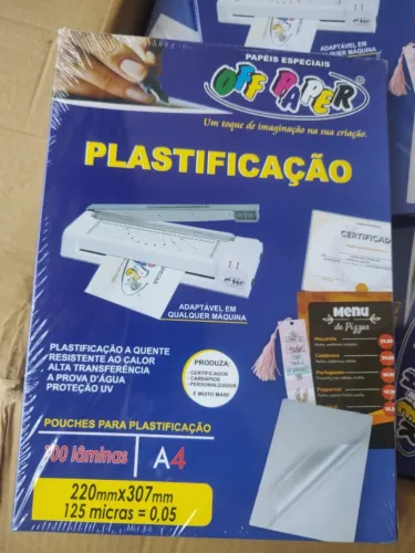 POLASEAL A4- Plástico Para Plastificação TAMANHO A4 com 100 unidades.laminação