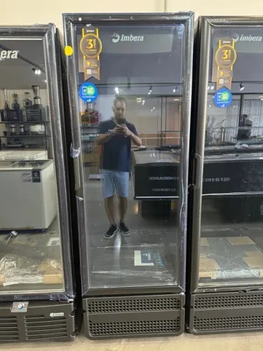 Expositor de bebidas 454L temperatura 0 a 7 graus nova 