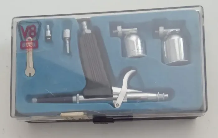 Aerografo bico 0,8mm com 6 acessorios