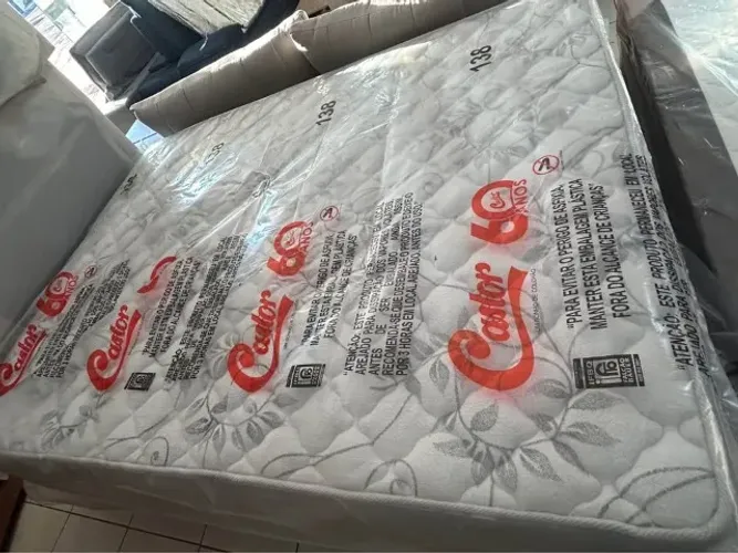 Colchão castor casal 1.38x1.88 em espuma d33 25 cm ? *?