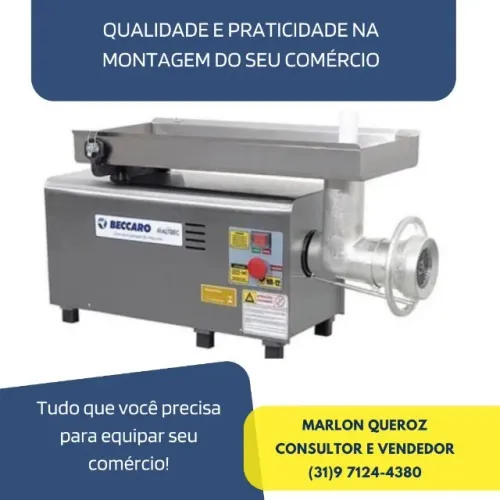 Moedor Picador de carne Beccaro boca 22 bivolt
