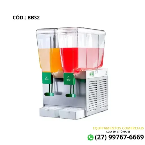 Refresqueira Dupla Bbs 2 Reservatorios 15 Litros  IBBL