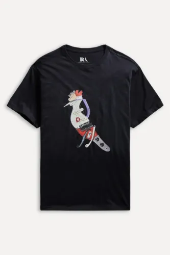 Camiseta Reserva Original Preta Pica-Pau Estampada Guitarra Tamanho P - Nova Com Etiqueta