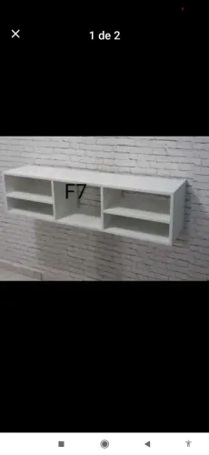 Rack de Parede Branco Moderno