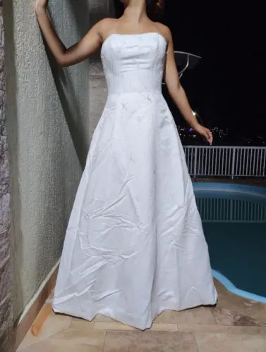 Vestido de noiva tomara que caia
