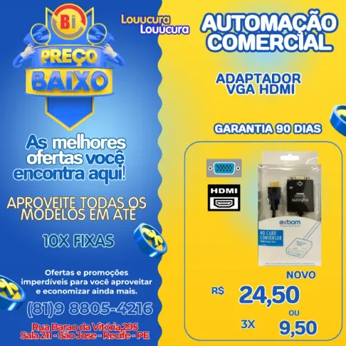 Conversor de cabo HDMI para VGA