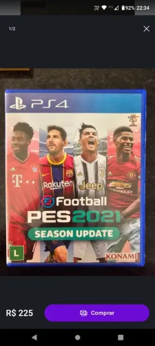 Pés 2021 PlayStation 4