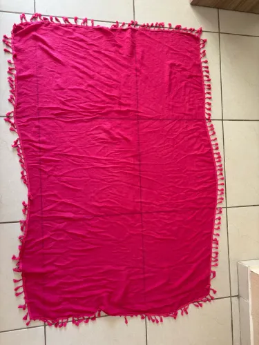 Canga rosa com Pompom