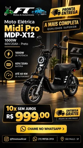 Scooter Eletrica X12 1000w 2026
