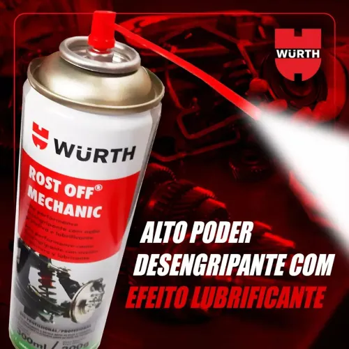 Kit 2 Desengripante Lubrificante Rost Off Machanic Wurth 300ml
