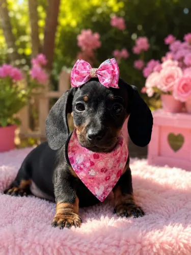 Lindinha baby Daschound fêmea pretinha