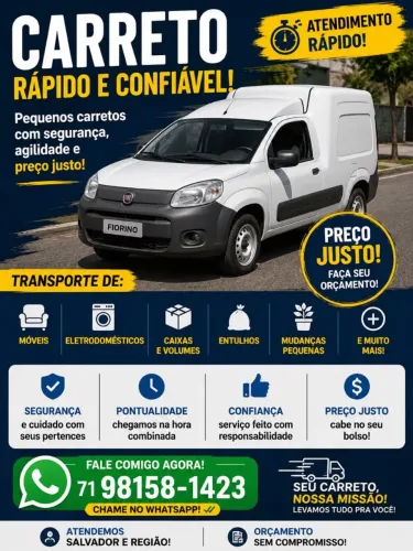 Carreto pequenas mudanças