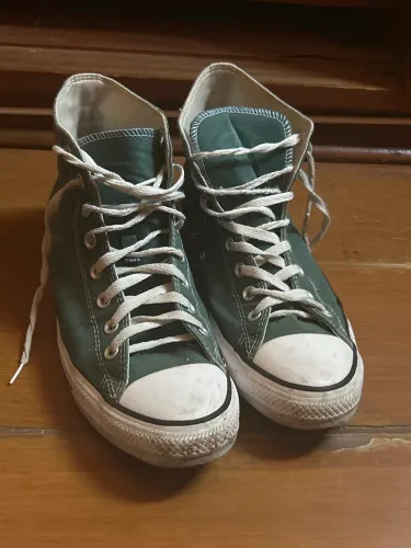 All Star Converse Chuck Taylor Cano Longo Verde Tamanho 42