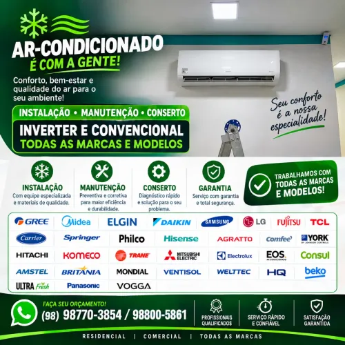 Instalação de ar-condicionado inverter 