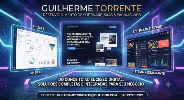 Desenvolvimento de Sistemas Web, SaaS e Páginas de Alta Conversão