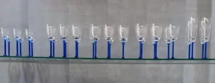 28 Taças de Cristal Hering (24% PbO)