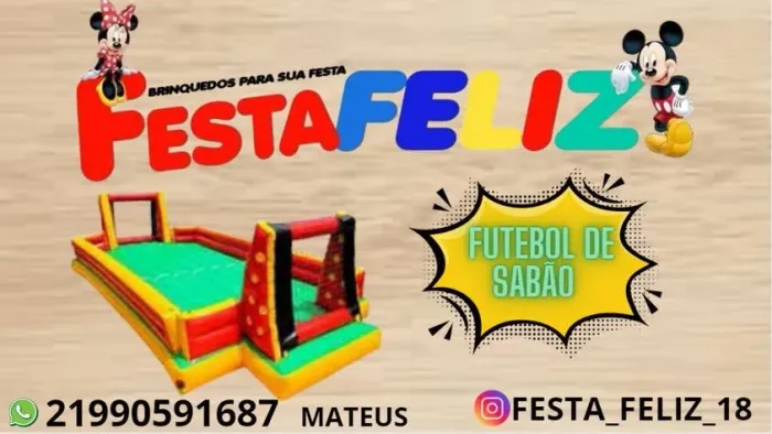Locação de futebol de sabão