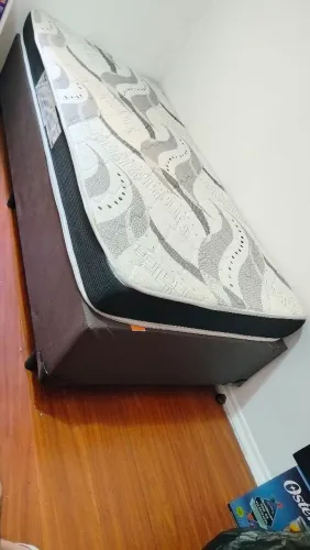 Cama Box solteiro com colchão D33 - leia descrição