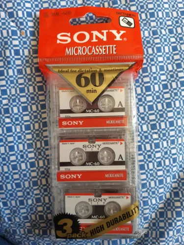 Microcassete Sony 3MC-60B Dictation