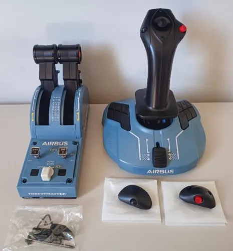 BARATO! THRUSTMASTER TCA AIRBUS JOYSTICK + QUADRANT! Parcelo 12x! TROCO! ENTREGO BH!