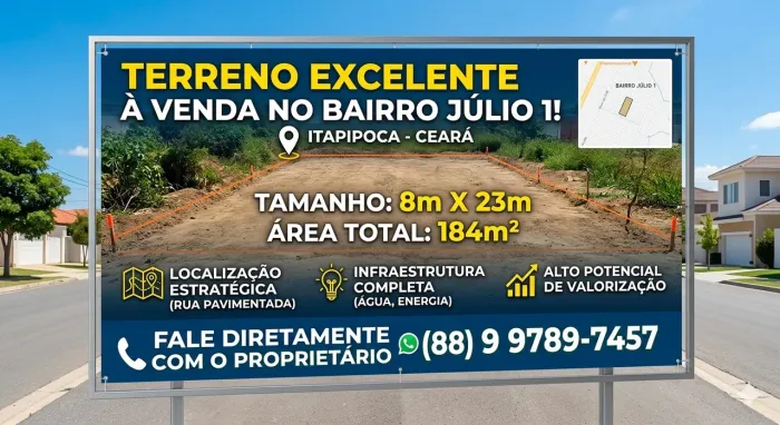 Terreno em Itapipoca Ceará 