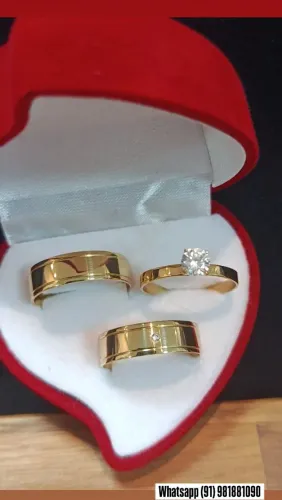 Promoção aliança ouro 18k ( leia a descrição)