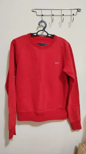 Moletom importado feminino vermelho da Hollister tamanho P