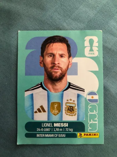 Figurinha Lionel Messi Copa 2026