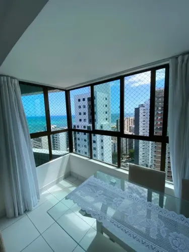 ALUGUEL | 2 QUARTOS MOBILIADO | VISTA MAR | 50M DA PRAIA