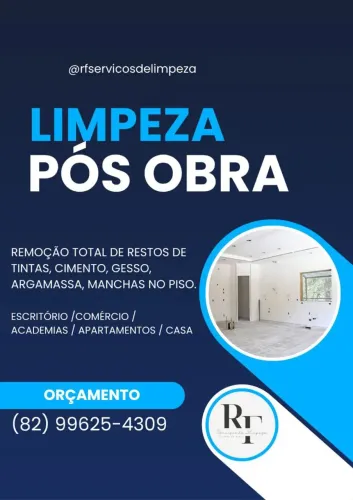 Limpeza pós obra 