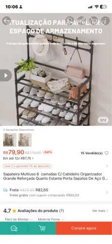 Sapateira organizadora