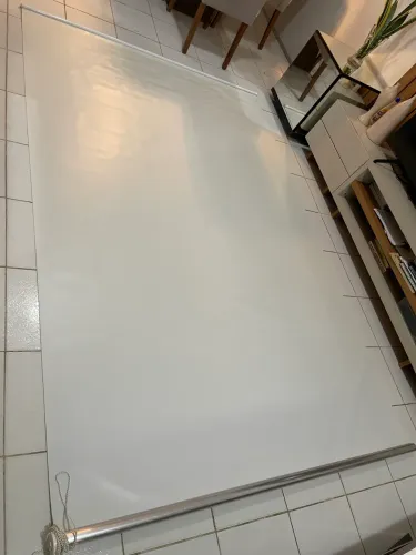 Cortina persiana blackout branca 1,80 L - 2,75 A 