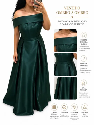 VESTIDO CASAMENTO/ FESTA // VERDE